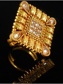 Designer Polki Finger Ring